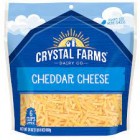 CRYSTAL FARMS SHREDDED CHEDDAR CHEESE 8 OZ