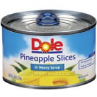 DOLE PINEAPPLE SLICED IN SYRUP 8OZ
