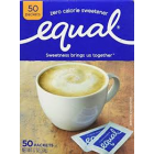 EQUAL ZERO CALORIE SWEETENER 50G 50 PACKETS
