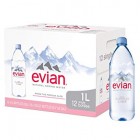 EVIAN NATURAL SPIRNG WATER PET 12/1LTR
