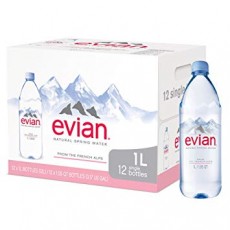 EVIAN NATURAL SPIRNG WATER PET 12/1LTR