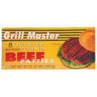 GRILL MASTER 8 QUARTER POUND BEEF PATTIES 2LBS