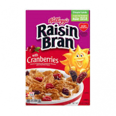 KELLOGGS CEREAL RAISIN BRAN WITH CRANBERRIES 14OZ