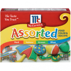 MC CORMICK ASSORTED FOOD COLORING 29ML