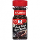 MCCORMICK BLACK WHOLE PEPPER CORN 2.37OZ 