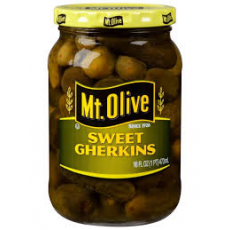 MT OLIVE SWEET GHERKINS 16OZ 