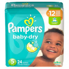 PAMPERS B DRY SZ 5 JUMBO 24 SINGLES
