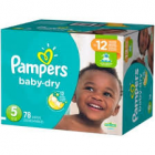 PAMPERS BABY DRY SZ 5 SUPER - 78 SINGLES
