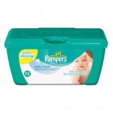 PAMPERS BABY WIPES FRESH SCENT TUB 72CT 