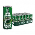PERRIER SPARKLING NATURAL MINERAL WATER CANS 24/330ML