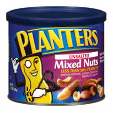 PLANTERS UNSALTED MIXED NUTS 11.5OZ 