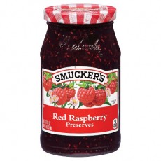 SMUCKERS RASPBERRY PRESERVES 18 OZ 