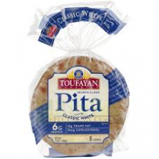TOUFAYAN PITA BREAD WHITE 6PK 12OZ