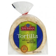 TOUFAYAN TORTILLA SOFT TACO STYLE WHITE 12 SINGLES 18OZ